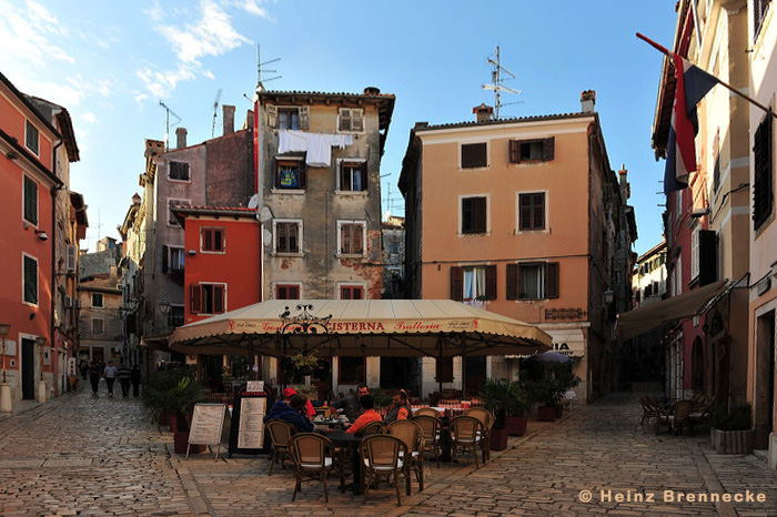 Rovinj, Vrsar, Porec und Fontana liegen auf der Halbinsel von Istrien in Kroatien Croatia.