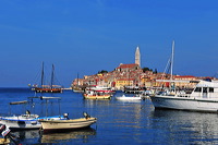 Rovinj, Vrsar, Porec und Fontana liegen auf der Halbinsel von Istrien in Kroatien Croatia.