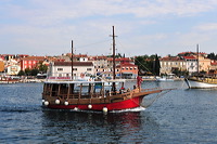 Rovinj, Vrsar, Porec und Fontana liegen auf der Halbinsel von Istrien in Kroatien Croatia.