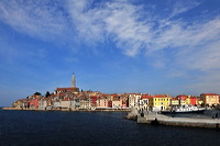 Rovinj, Vrsar, Porec und Fontana liegen auf der Halbinsel von Istrien in Kroatien Croatia.