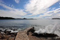 Rovinj, Vrsar, Porec und Fontana liegen auf der Halbinsel von Istrien in Kroatien Croatia.