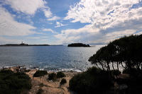 Rovinj, Vrsar, Porec und Fontana liegen auf der Halbinsel von Istrien in Kroatien Croatia.