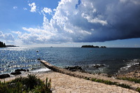 Rovinj, Vrsar, Porec und Fontana liegen auf der Halbinsel von Istrien in Kroatien Croatia.