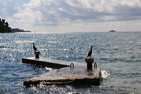 Rovinj, Vrsar, Porec und Fontana liegen auf der Halbinsel von Istrien in Kroatien Croatia.