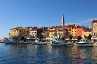 Rovinj, Vrsar, Porec und Fontana liegen auf der Halbinsel von Istrien in Kroatien Croatia.