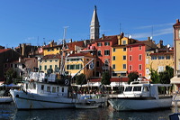 Rovinj, Vrsar, Porec und Fontana liegen auf der Halbinsel von Istrien in Kroatien Croatia.