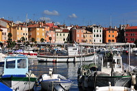 Rovinj, Vrsar, Porec und Fontana liegen auf der Halbinsel von Istrien in Kroatien Croatia.