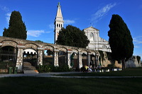 Rovinj, Vrsar, Porec und Fontana liegen auf der Halbinsel von Istrien in Kroatien Croatia.