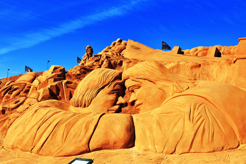 Fiesa International Sand Sculpture Festival Pera Silves Algarve Sand City Sandskulpturenfestival seit 2003