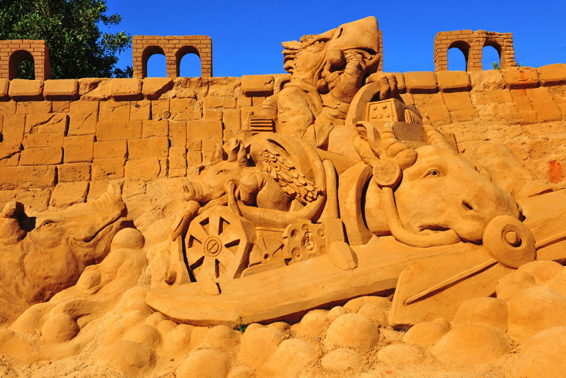 Fiesa International Sand Sculpture Festival Pera Silves Algarve Sand City Sandskulpturenfestival seit 2003