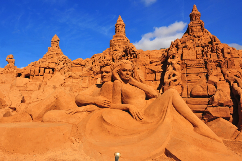 Fiesa International Sand Sculpture Festival Pera Silves Algarve Sand City Sandskulpturenfestival seit 2003