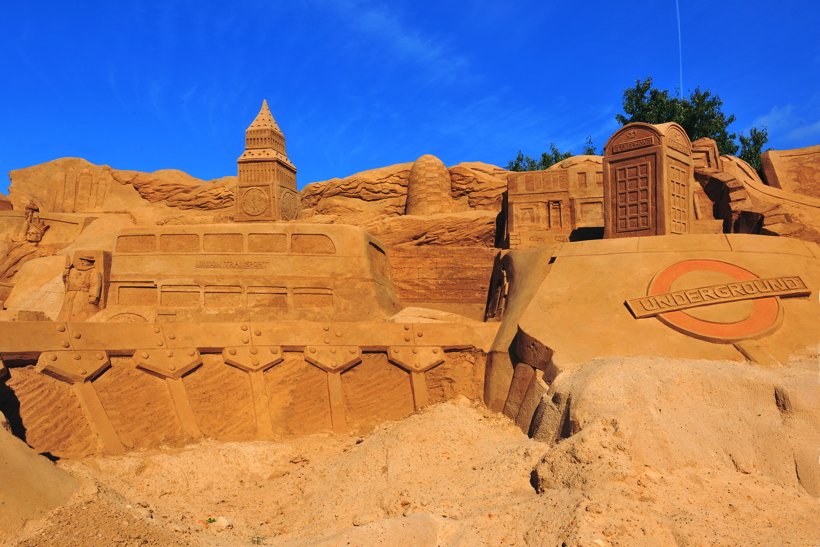 Fiesa International Sand Sculpture Festival Pera Silves Algarve Sand City Sandskulpturenfestival seit 2003