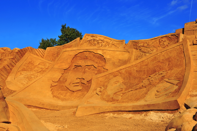 Fiesa International Sand Sculpture Festival Pera Silves Algarve Sand City Sandskulpturenfestival seit 2003