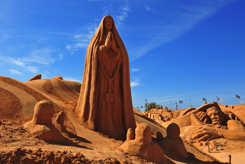 Fiesa International Sand Sculpture Festival Pera Silves Algarve Sand City Sandskulpturenfestival seit 2003