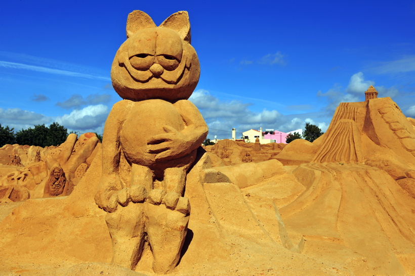 Fiesa International Sand Sculpture Festival Pera Silves Algarve Sand City Sandskulpturenfestival seit 2003