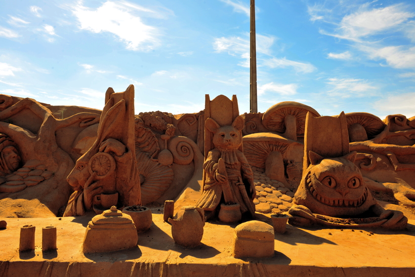 Fiesa International Sand Sculpture Festival Pera Silves Algarve Sand City Sandskulpturenfestival seit 2003