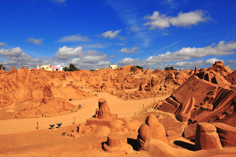 Fiesa International Sand Sculpture Festival Pera Silves Algarve Sand City Sandskulpturenfestival seit 2003