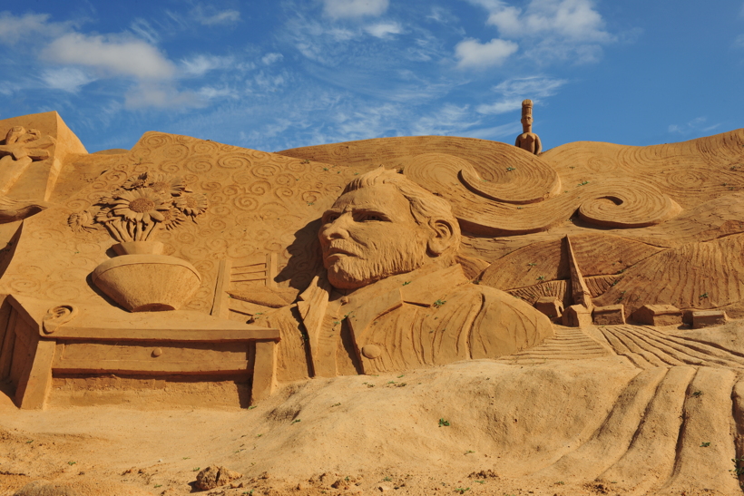 Fiesa International Sand Sculpture Festival Pera Silves Algarve Sand City Sandskulpturenfestival seit 2003