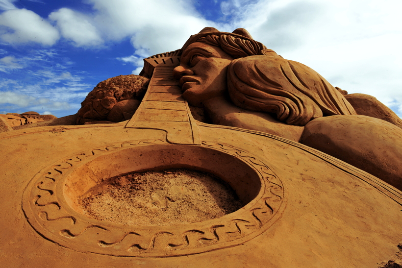 Fiesa International Sand Sculpture Festival Pera Silves Algarve Sand City Sandskulpturenfestival seit 2003