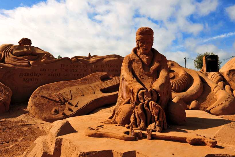 Fiesa International Sand Sculpture Festival Pera Silves Algarve Sand City Sandskulpturenfestival seit 2003