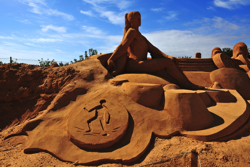 Fiesa International Sand Sculpture Festival Pera Silves Algarve Sand City Sandskulpturenfestival seit 2003