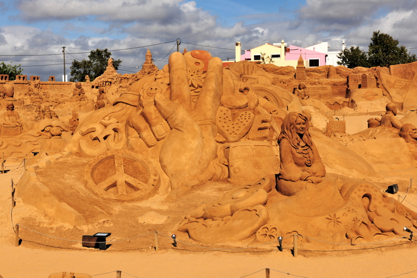 Fiesa International Sand Sculpture Festival Pera Silves Algarve Sand City Sandskulpturenfestival seit 2003