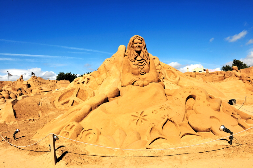 Fiesa International Sand Sculpture Festival Pera Silves Algarve Sand City Sandskulpturenfestival seit 2003