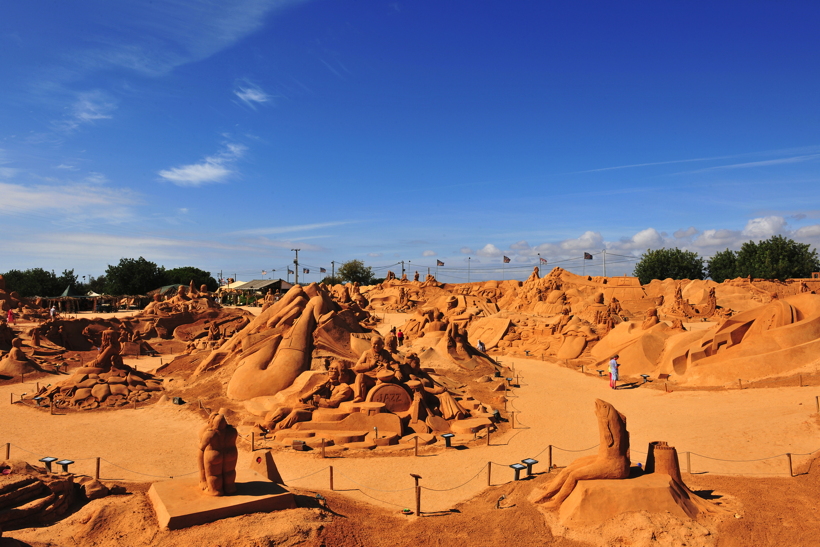 Fiesa International Sand Sculpture Festival Pera Silves Algarve Sand City Sandskulpturenfestival seit 2003