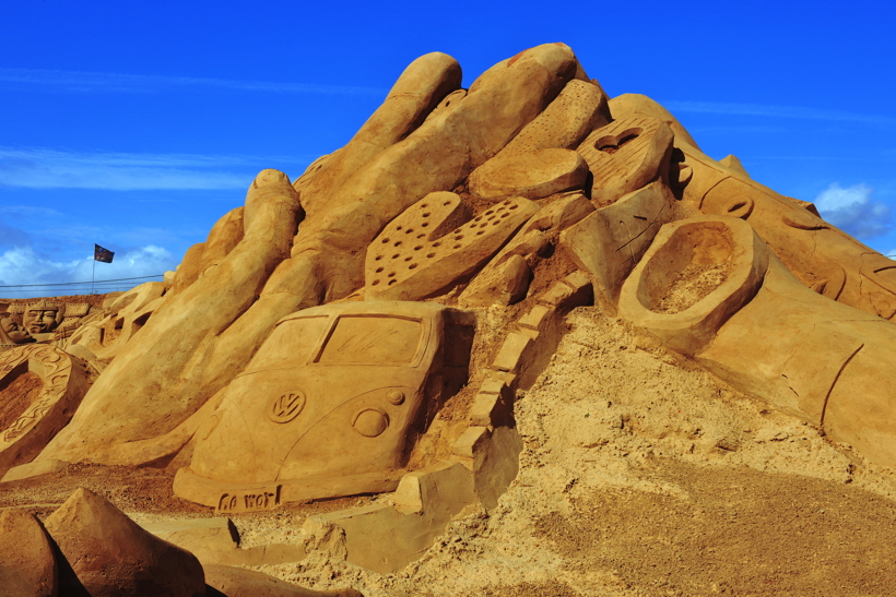 Fiesa International Sand Sculpture Festival Pera Silves Algarve Sand City Sandskulpturenfestival seit 2003