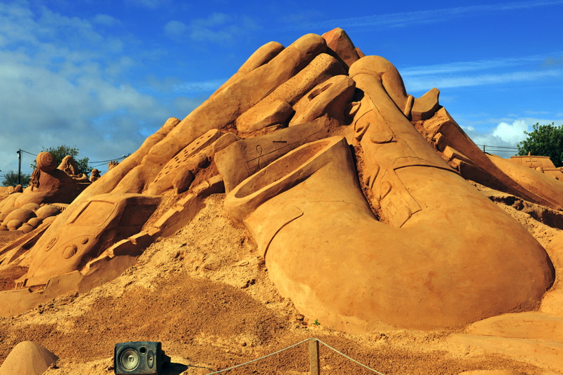 Fiesa International Sand Sculpture Festival Pera Silves Algarve Sand City Sandskulpturenfestival seit 2003