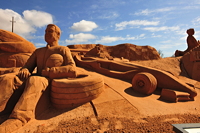 Fiesa International Sand Sculpture Festival Pera Silves Algarve Sand City Sandskulpturenfestival seit 2003