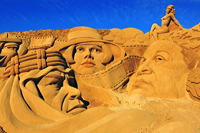 Fiesa International Sand Sculpture Festival Pera Silves Algarve Sand City Sandskulpturenfestival seit 2003