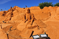 Fiesa International Sand Sculpture Festival Pera Silves Algarve Sand City Sandskulpturenfestival seit 2003