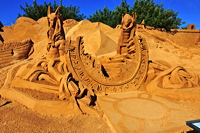 Fiesa International Sand Sculpture Festival Pera Silves Algarve Sand City Sandskulpturenfestival seit 2003