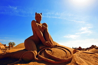 Fiesa International Sand Sculpture Festival Pera Silves Algarve Sand City Sandskulpturenfestival seit 2003