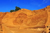 Fiesa International Sand Sculpture Festival Pera Silves Algarve Sand City Sandskulpturenfestival seit 2003