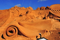 Fiesa International Sand Sculpture Festival Pera Silves Algarve Sand City Sandskulpturenfestival seit 2003