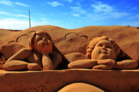 Fiesa International Sand Sculpture Festival Pera Silves Algarve Sand City Sandskulpturenfestival seit 2003