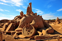 Fiesa International Sand Sculpture Festival Pera Silves Algarve Sand City Sandskulpturenfestival seit 2003