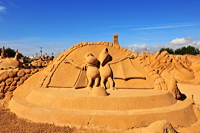 Fiesa International Sand Sculpture Festival Pera Silves Algarve Sand City Sandskulpturenfestival seit 2003