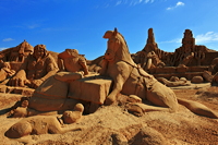 Fiesa International Sand Sculpture Festival Pera Silves Algarve Sand City Sandskulpturenfestival seit 2003