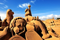 Fiesa International Sand Sculpture Festival Pera Silves Algarve Sand City Sandskulpturenfestival seit 2003