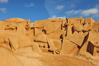 Fiesa International Sand Sculpture Festival Pera Silves Algarve Sand City Sandskulpturenfestival seit 2003