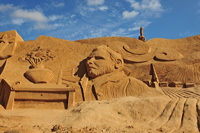 Fiesa International Sand Sculpture Festival Pera Silves Algarve Sand City Sandskulpturenfestival seit 2003