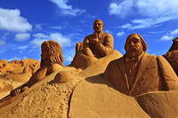 Fiesa International Sand Sculpture Festival Pera Silves Algarve Sand City Sandskulpturenfestival seit 2003