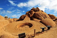 Fiesa International Sand Sculpture Festival Pera Silves Algarve Sand City Sandskulpturenfestival seit 2003