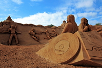 Fiesa International Sand Sculpture Festival Pera Silves Algarve Sand City Sandskulpturenfestival seit 2003