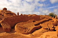 Fiesa International Sand Sculpture Festival Pera Silves Algarve Sand City Sandskulpturenfestival seit 2003