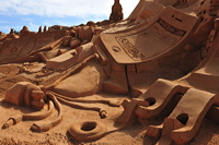 Fiesa International Sand Sculpture Festival Pera Silves Algarve Sand City Sandskulpturenfestival seit 2003