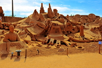 Fiesa International Sand Sculpture Festival Pera Silves Algarve Sand City Sandskulpturenfestival seit 2003